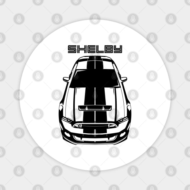 Ford Mustang Shelby GT500 S197 2013-2014 - Black Stripes Magnet by V8social